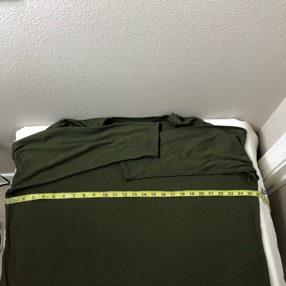 Old Navy Cotton Long Sleeve Green Pine Women’s Shirt Size 2X - Picture 12 of 15
